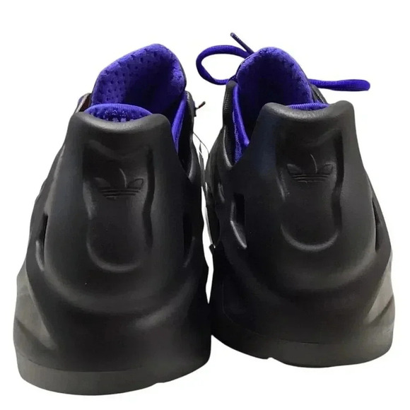 Adidas Sneakers Mens 8.5 Black Blue AdiFom ClimaCool J Running Lace Up Shoes NEW - Picture 5 of 9